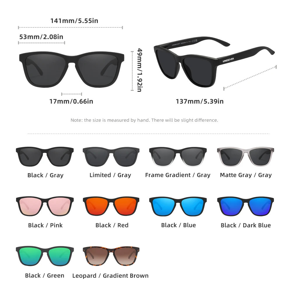 KINGSEVEN Fashion Matte Sunglasses Women Men Polarized AntiUV400 Lens Glasses TR90 Frame y Outdoor Fishing Eyewear 250512