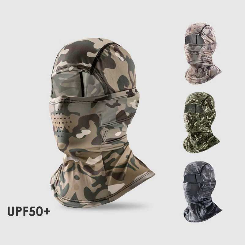 Summer Tactical Balaclava Camouflage Headgear Men Outdoor Fishing Motorcycle Ice Silk Breathable Sunscreen Riding Mask ElasticW250512