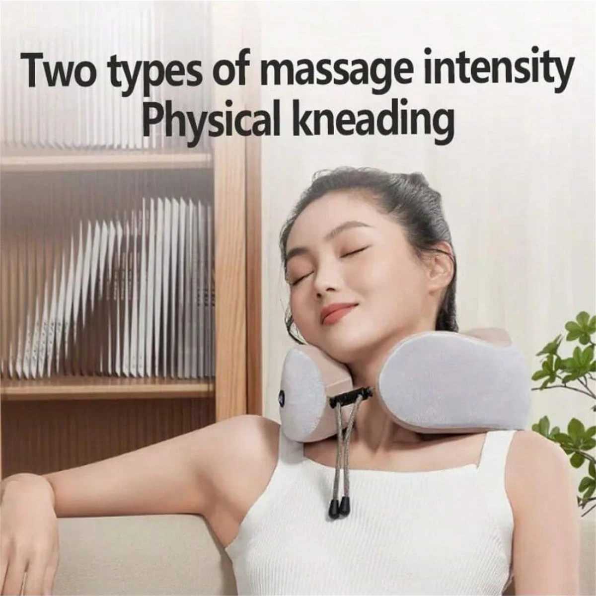 1pc Electric Neck Massager U-shaped Massage Pillow Cervical And Neck Massager With Durable Memory Sponge Massage PillowW250512