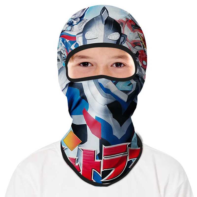 Cartoon Balaclava Cap Kids Full Face Cover Ski Mask Outdoor Windproof Face Bandana Scarf Hat Winter Neck Warmer Cycling HeadgearW250512