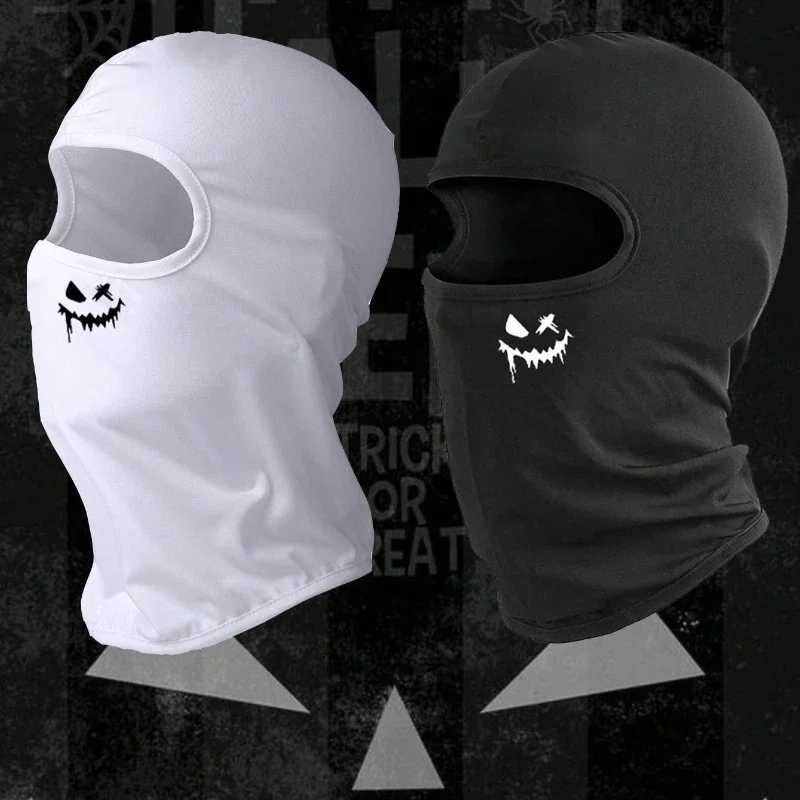2pcs Graffiti Punk Print Balaclava Hat UV Protection Breathable Full Face Mask For Cycling Skiing Hiking Fishing OutW250512