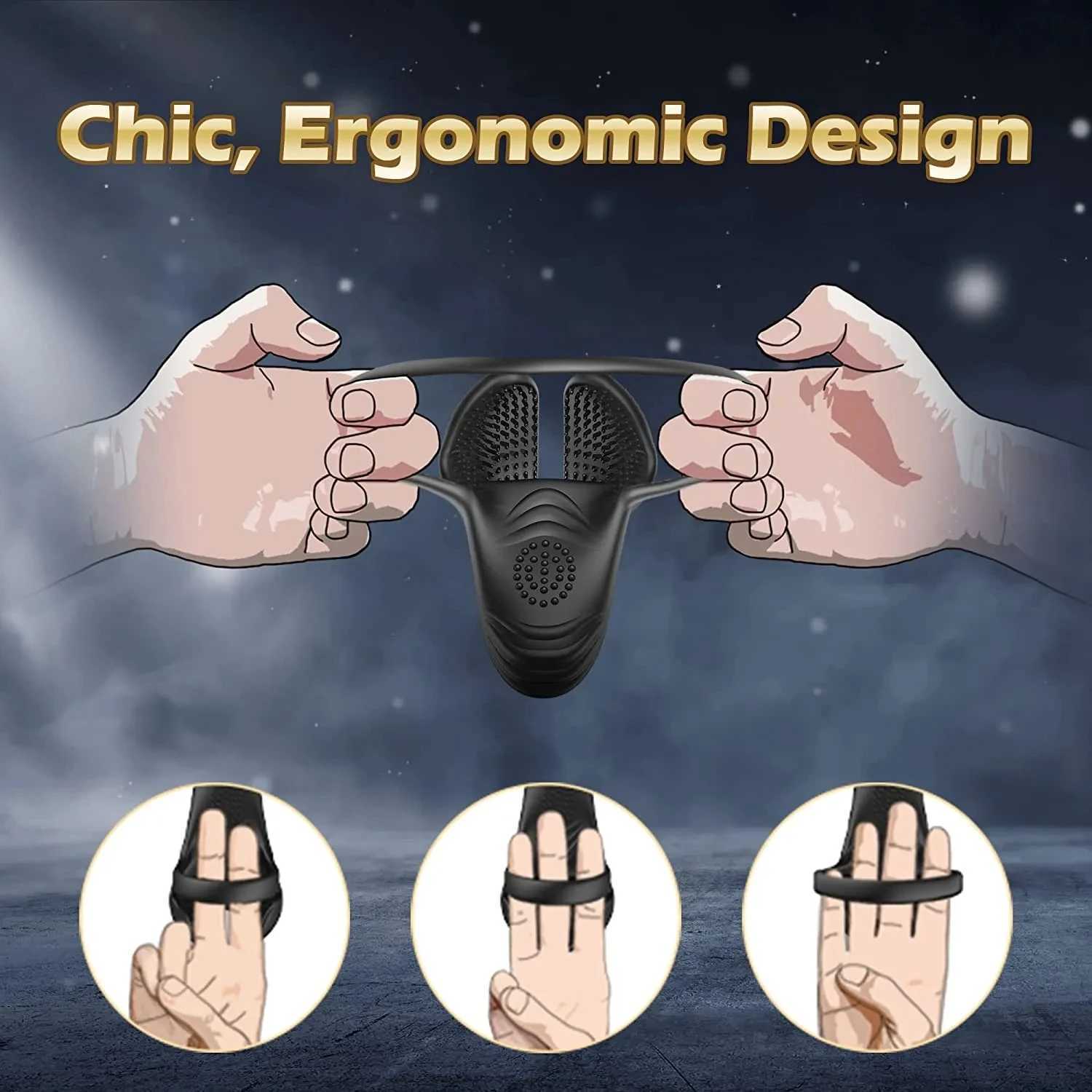 2024 New Male Testicle Massager Vibrator Cock Ring Scrotum Perineum Stimulator Sex Toys for Men Couples Adult Goods 18 W250512