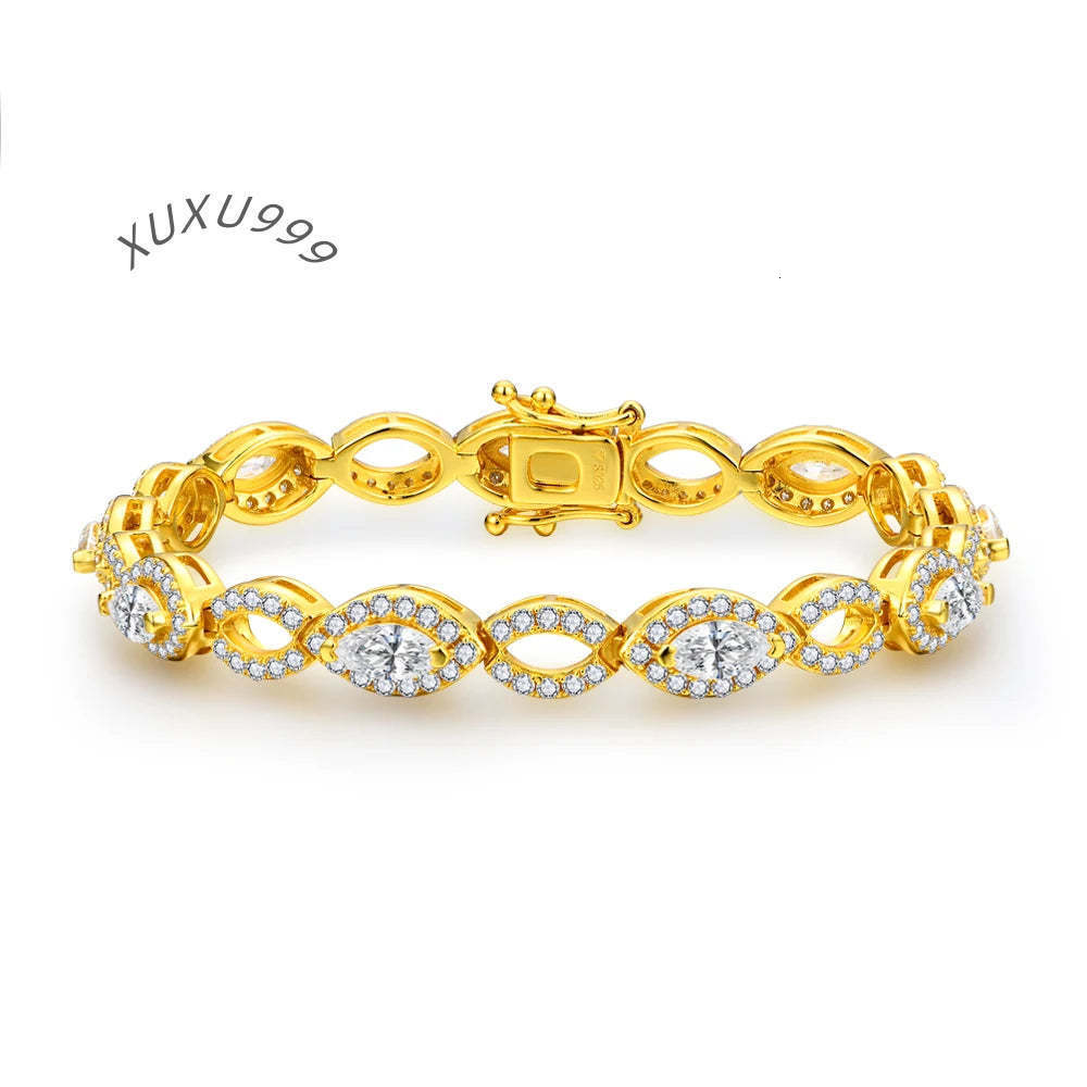 Fine Moissanite Tennis Bracelet Elegant Moissanite Jewelry