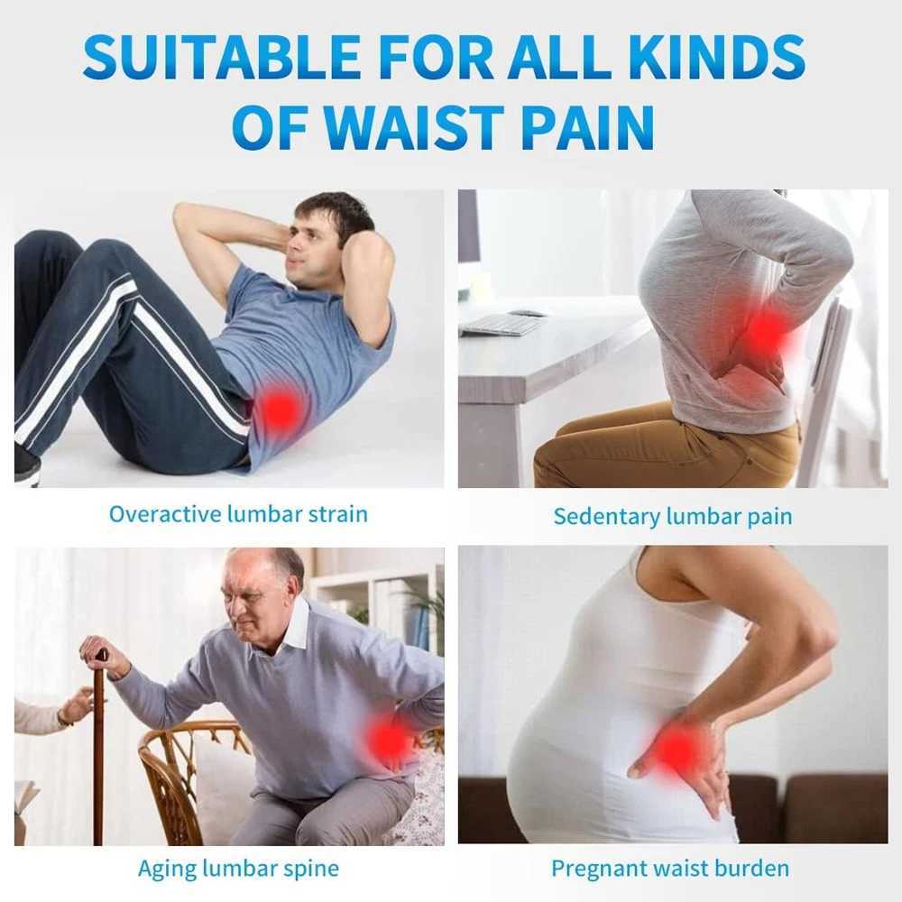 1Pcs Lumbar Support Pillow - Memory Foam for Low Back Pain Relief Ergonomic Streamline Car Seat Office Chair Recliner and BedW250512