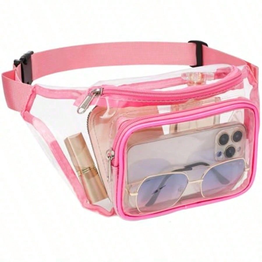 Stadium-Approved Clear Fanny Pack, Adjustable Belt Bag For Concerts / Sports Events, EventGo Series