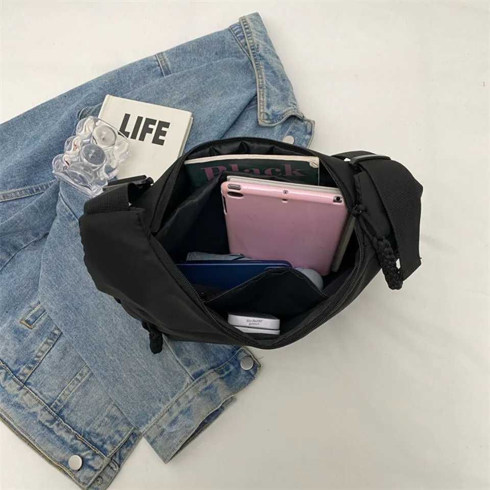 Dumpling Womens Messenger Bag 2025 Large Capacity Casual College Students Class Book Sports Shoulder Canvas Commuter BagW250512