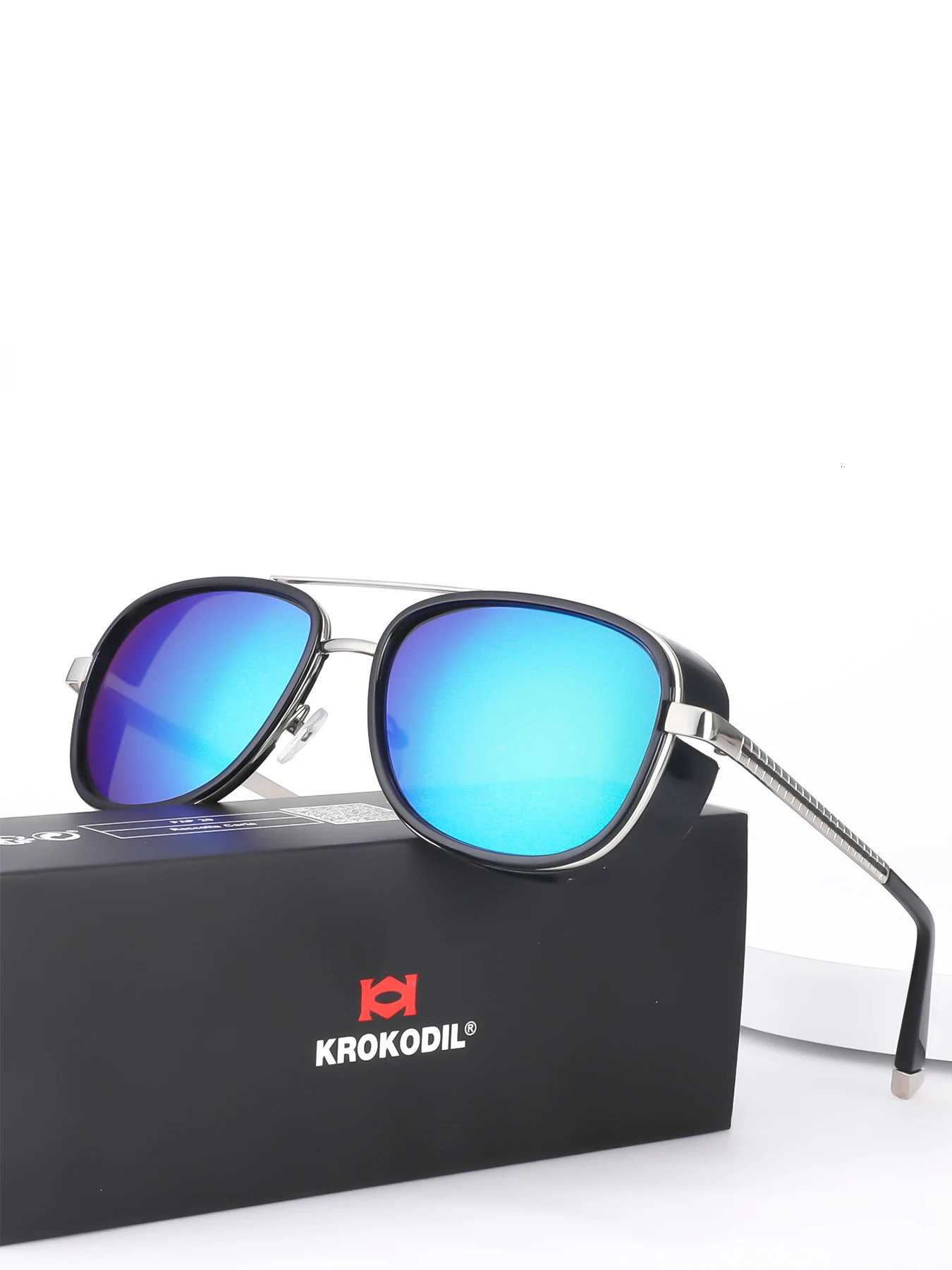 Tony Stark Sunglasses Man Woman Steampunk Sun Glasses Male Vintage Gradient Red Sunglass UV400 250512
