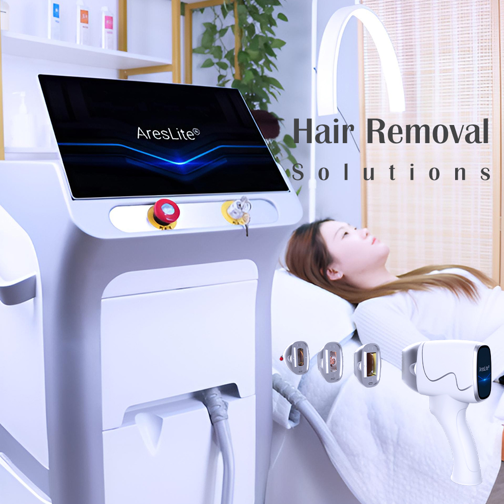2025 Latest diode laser hair removal machine 2 handles lazer hair reduction beauty equipment for spa salon