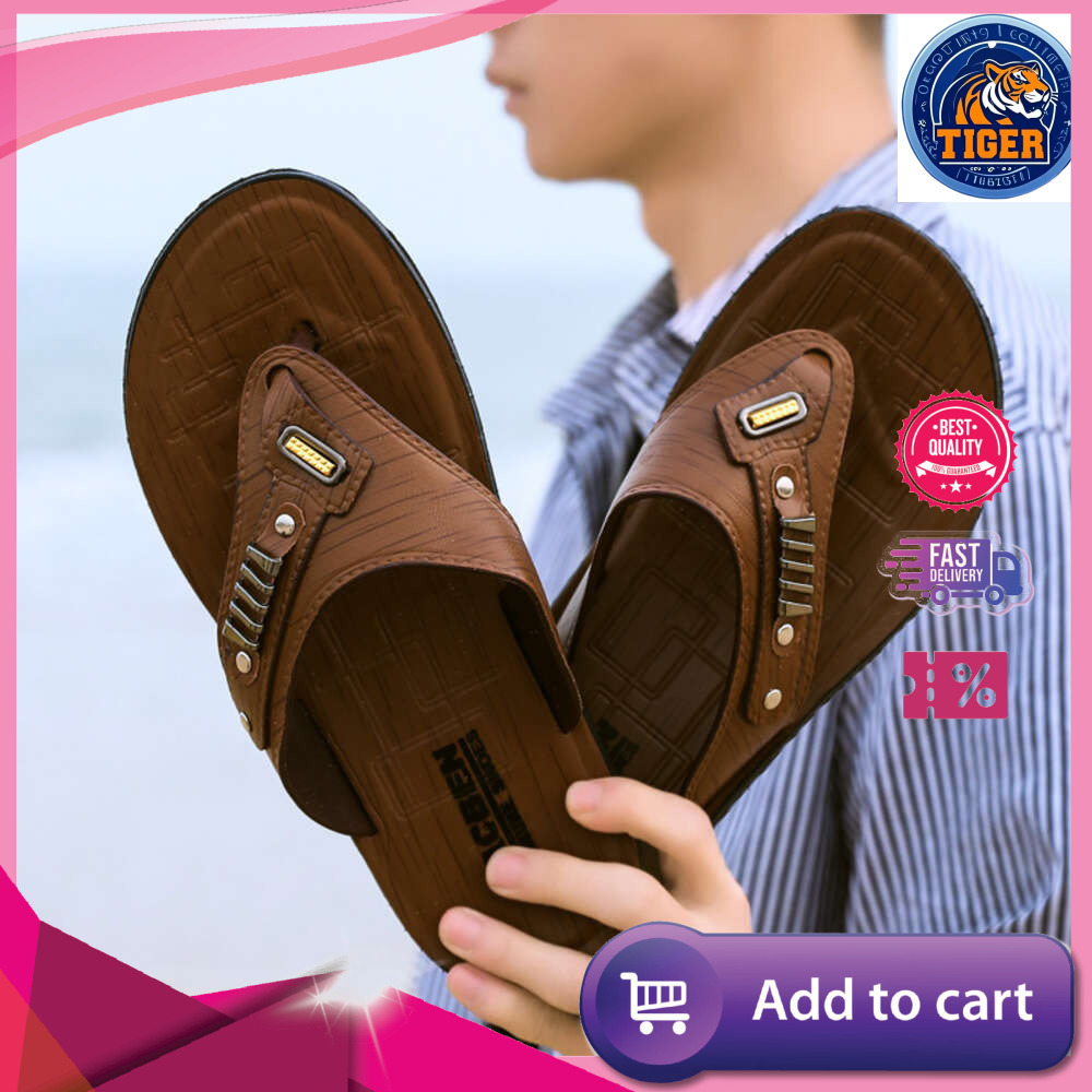 Ddmytiger Fashionable Men S With Flops Flat Bottomed Shoes Lightweight And Soft Soled Flip For Beach Sports Outdoor Shoes