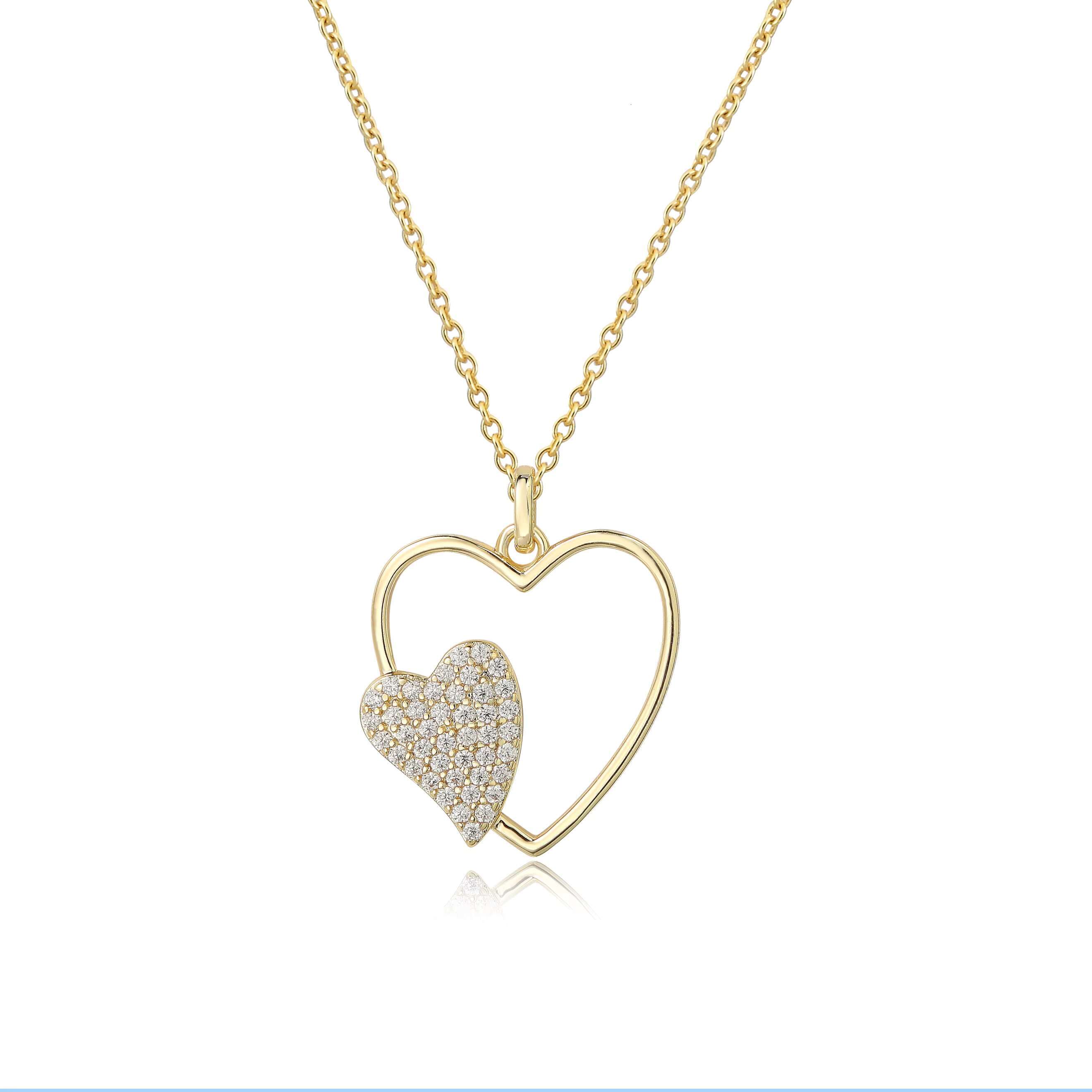 10k Exquisite Series Mini Cute Love Charm Girl Youth Beauty Accessories Simple Necklace Pendant