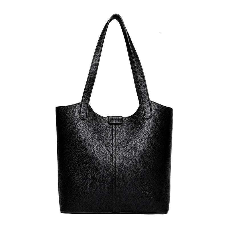 Designer Bag 2025 Genuine Brand Soft Leather Shoulder For Women Casual Tote Bag Female Solid Color Purse Simple Design Handbag Commuting Sac Luxury Ba