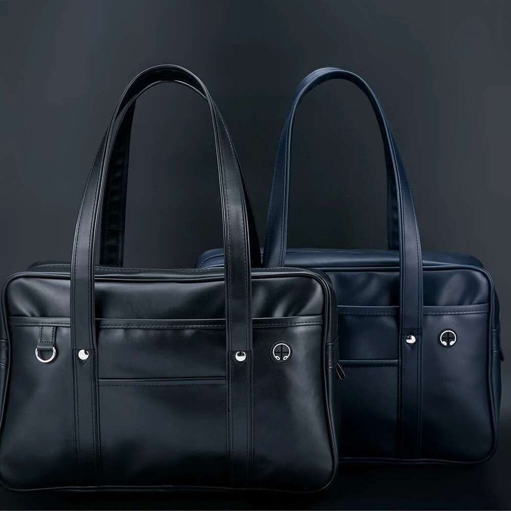 Japanese Student JK Uniform Bag Girl PU Schoolbag COS Wear-Resistant Waterproof One-Shoulder Messenger Handbag