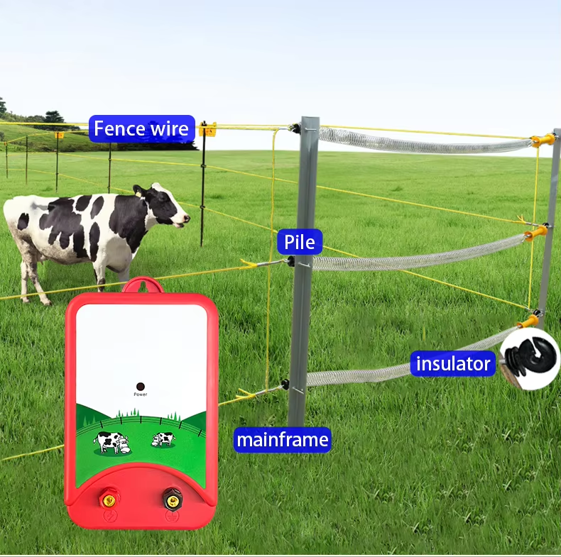 Electric Animal Farm Fencing Electronic Fence Charger Livestock Security Barrier