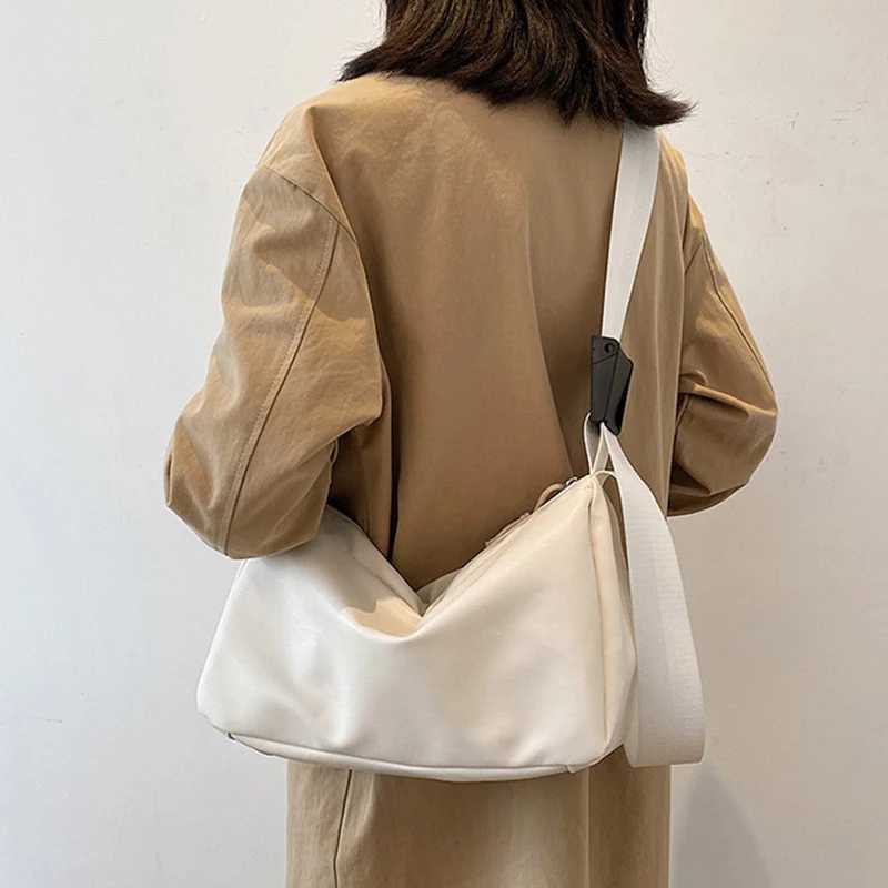 Fashion Pu Leather Shoulder Bags For Women Soft Large Capacity Travel Crossbody Bag Vintage Casual Ladies Handbags Student BagW250512