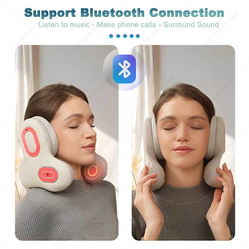 Electric Neck Massager 3-in-1 Bluetooth music infrared heat Massage U Shape Memory Foam Relieve Shoulder Neck PainW250512