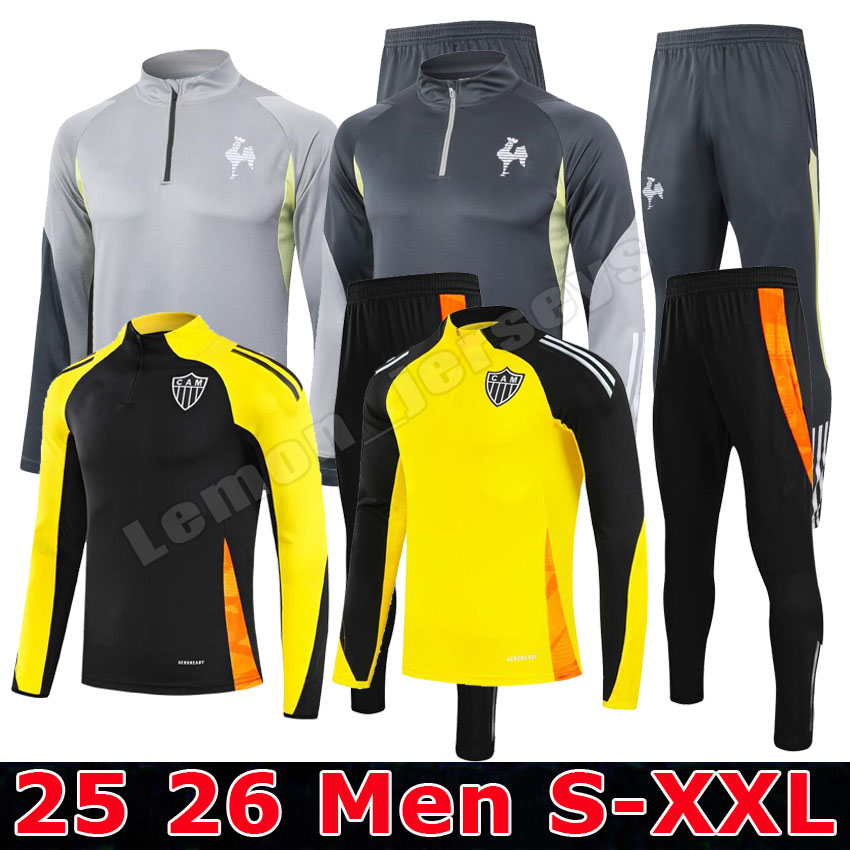 2025 2026 Men's Mineiro soccer training Top 25 26 G.SCARPA G.ARANA ALONSO HULK half-zipper long sleeve survetement foot chandal football tracksuit soccer jerseys Top