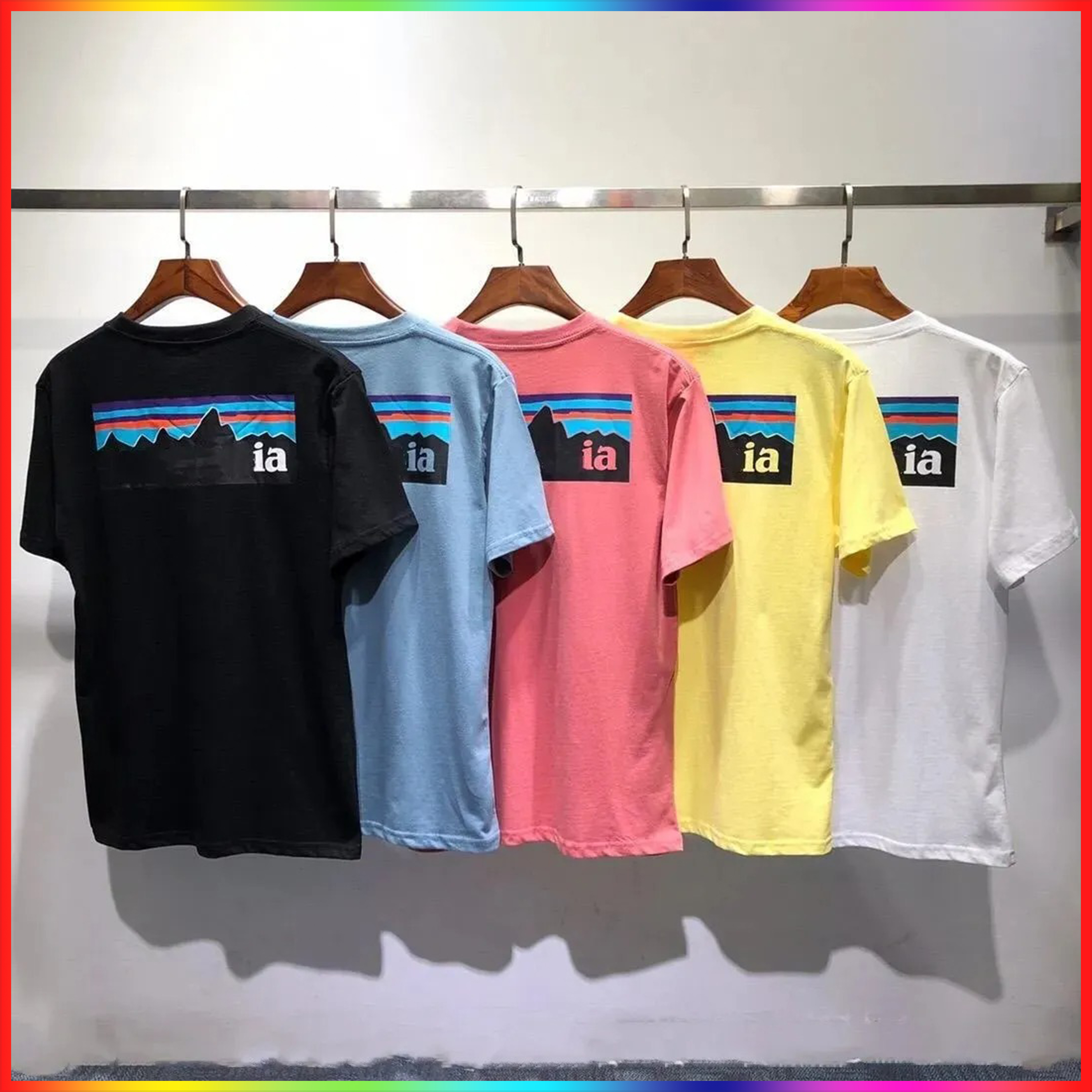 Men's T Shirts Designer tshirts Summer Mens Casual outdoor short sleeve Man Womens Loose Tees With Letters P-6 mountain Print Short Sleeves Top Sell Luxury Mens shirts