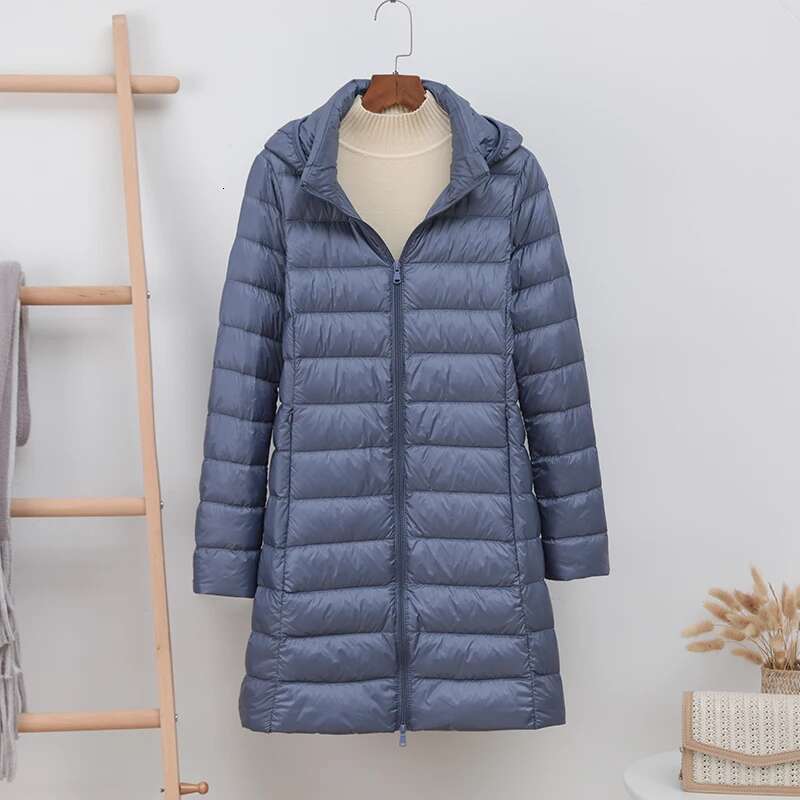 Newbang 5Xl 4Xl Hat Detachable Thick Long Winter Ultra Light Jacket Women With Hooded Down Coat Female Designer