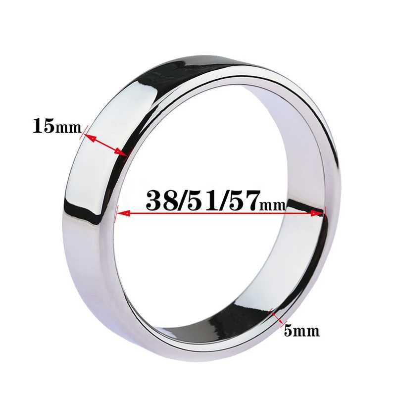 6 Sizes Stainless Steel Male Penis Ring Ball Scrotum Stretcher Ejaculation Delay Metal Cock Rings BDSM Sex Toys For Men Cockring W250512
