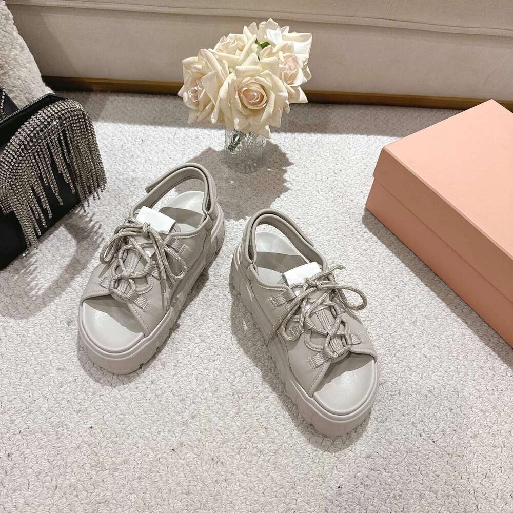 Women Sandals Flat Platform Solid Colors Summer Beach Flats Hook Loop Leisure Concise Designer Shoes Zapatillas De Mujer