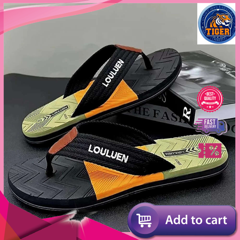 Ddmytiger Brand Flop Summer High Quality Non Slip Outdoor Beach Flip Flops Flat Fashion Casual Slippers Men Chinelo Masculino Outdoor Shoes
