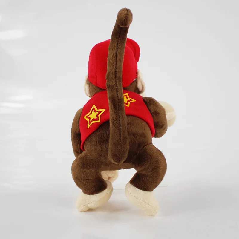 1pc 25cm Monkey Donkey Kings Kong Diddy Plush Toy Soft Stuffed Plush Doll Toys Super Mari Little King Kong Orangutan Plush Dolls z250512PSRM