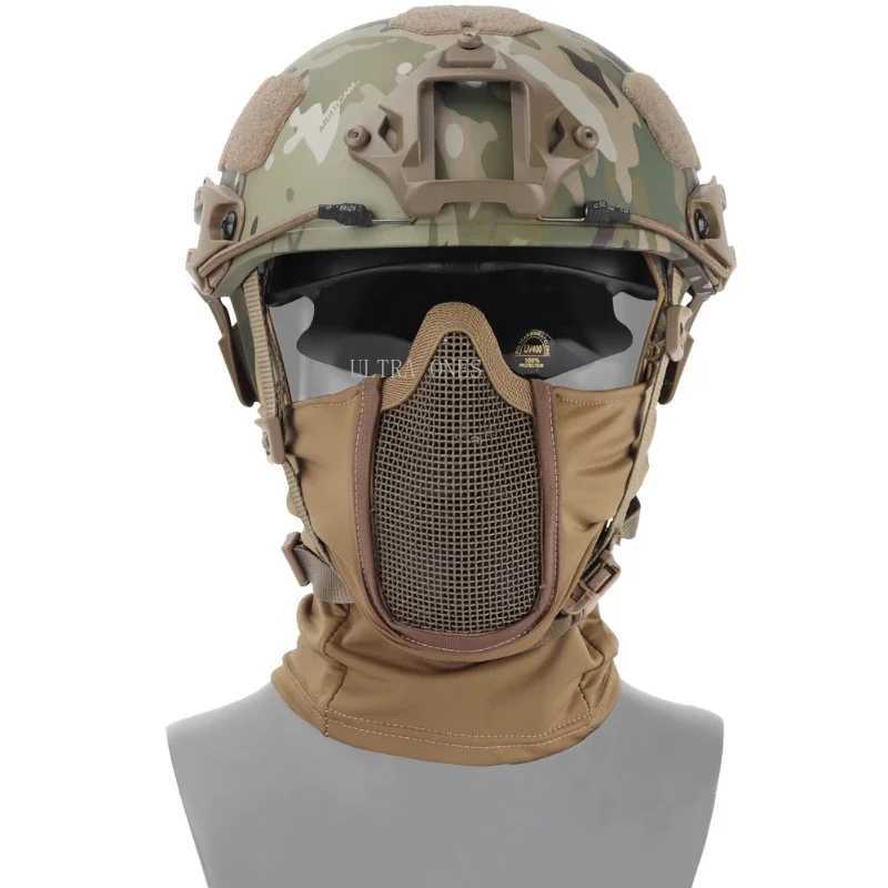 Tactical Balaclava Full Face Scarf Mask Shooting Cs Game Airsoft Headgear Masks Hunting Cycling Riding Windproof Face SheildW250512