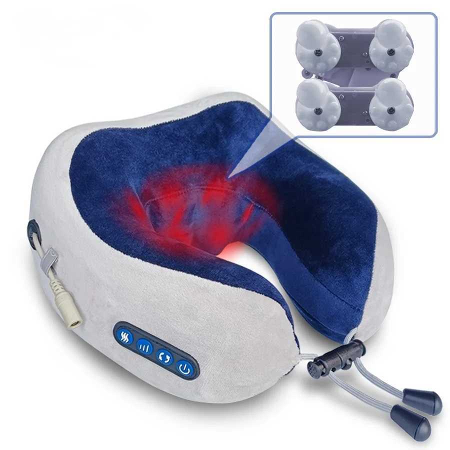 Rechargeable Neck Massager U shaped Pillow Multifunctional Portable Shoulder Cervical Massager Outdoor Home Car Relaxing MassageW250512