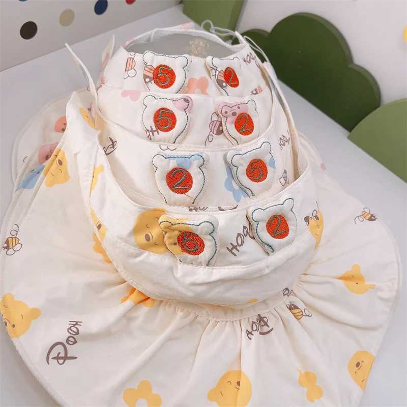 Summer Children Empty Top Sun Hat Cartoon Print Kids Big Brim Duckbill Cap 2-8Year Boy Girl Baby Outdoor Sunscree Visors Anti UV R250512