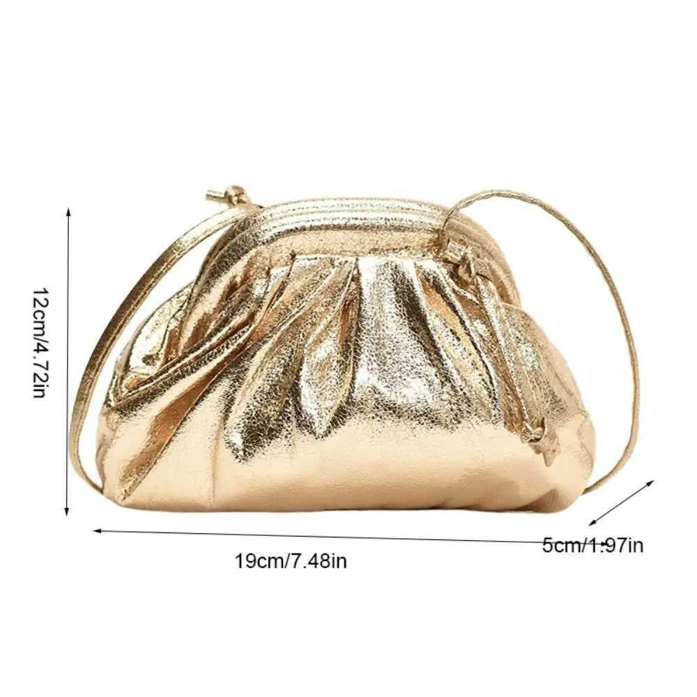 Fashion Leather Women Dinner Bag Crossbody Bag Lipstick Bag Pleated Shell Bag Shoulder Bag Clutch Bag Cloud Bag Party Z250512