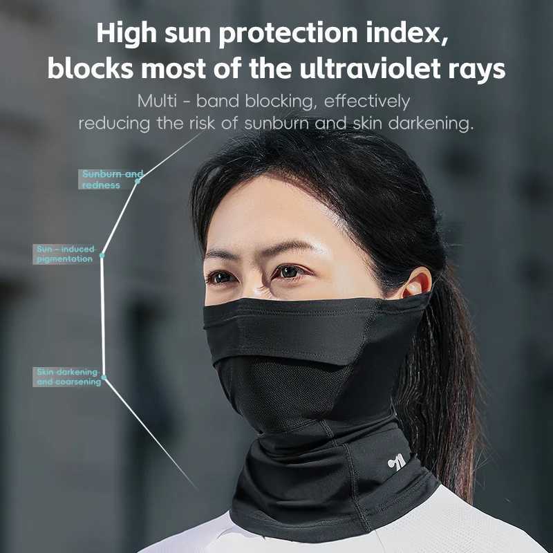 WEST BIKING Summer Face Scarf Neck Sun Protection Silk Cycling Headwear Motorcycle Scooter MTB Road Cycling Mask BandanaW250512