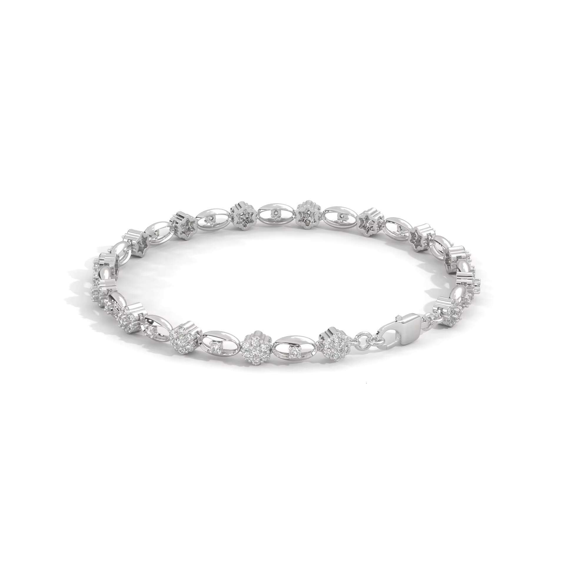 Silver Moissainite Diamond Tennis Bracelet Sustainable Luxury for the Modern Consumer