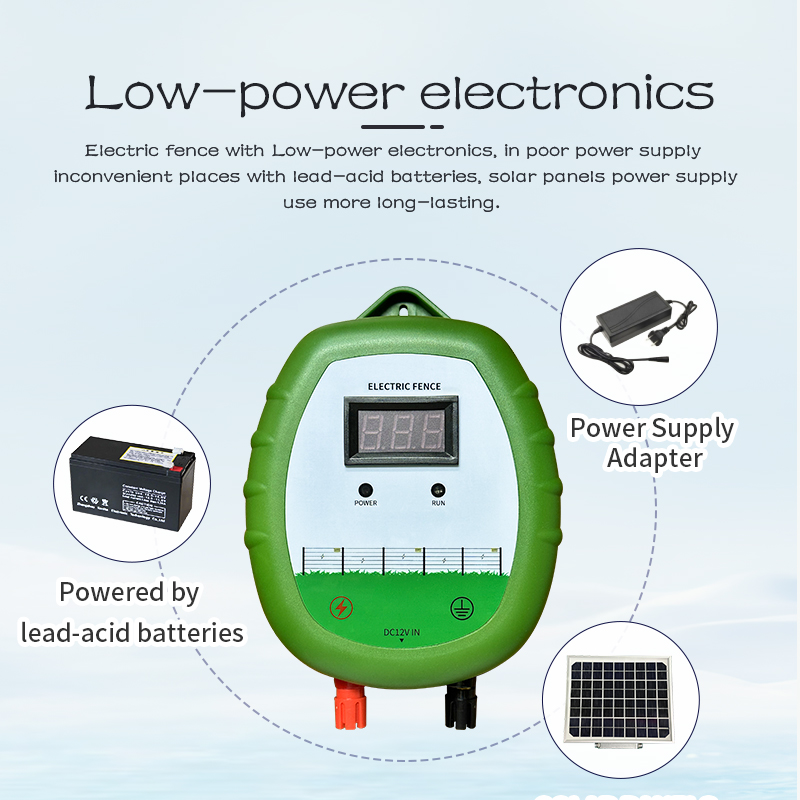 Electric Fence Pulse Generator Power Supply For The Metal Wire Of The Farm Fence System