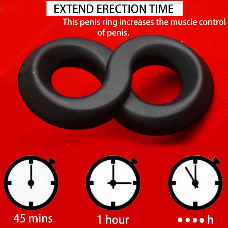 Tugger Balls StretcherDual Support Dick Erection Cock Penis RingSilicone Penisring CockringTesticles Scrotum TugCBT Bdsm W250512