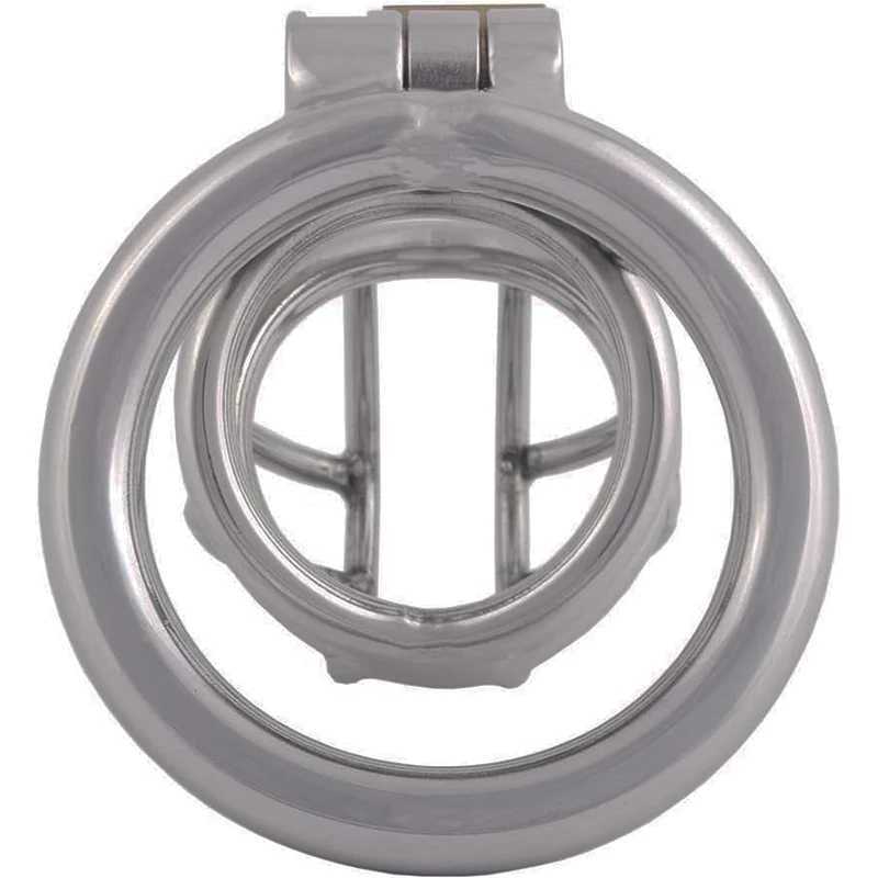 Metal Chastity Device Stainless Steel Chastity Penis Cage Male Cock Cage with Lock Key Adult BDSM Bondage Sex Toys W250512