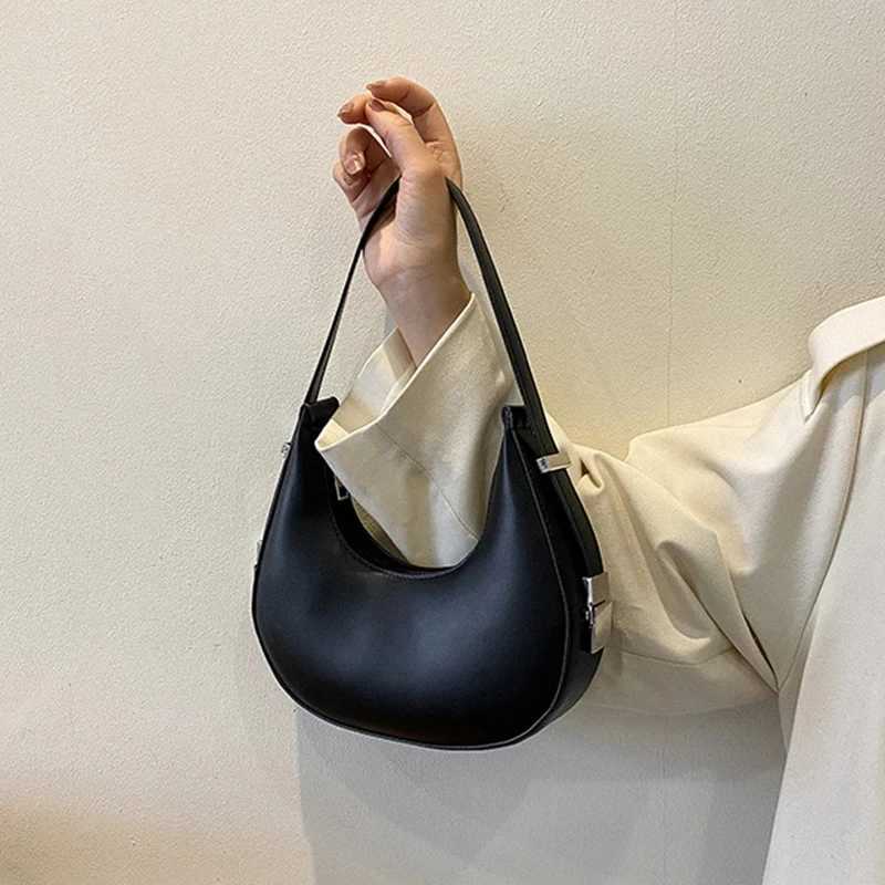 Underarm Tote Bags for Women Luxury Half Moon Hobo Bag Lady Brand Shoulder Bags PU Leather Armpit Clutch Handbag and PurseXJ250512