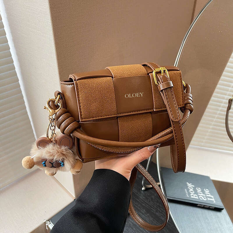 fast shipping designer bags 2025S women new trendy high-end handbag fashion versatile shoulder crossbody autumn and winter texture splicing small squa
