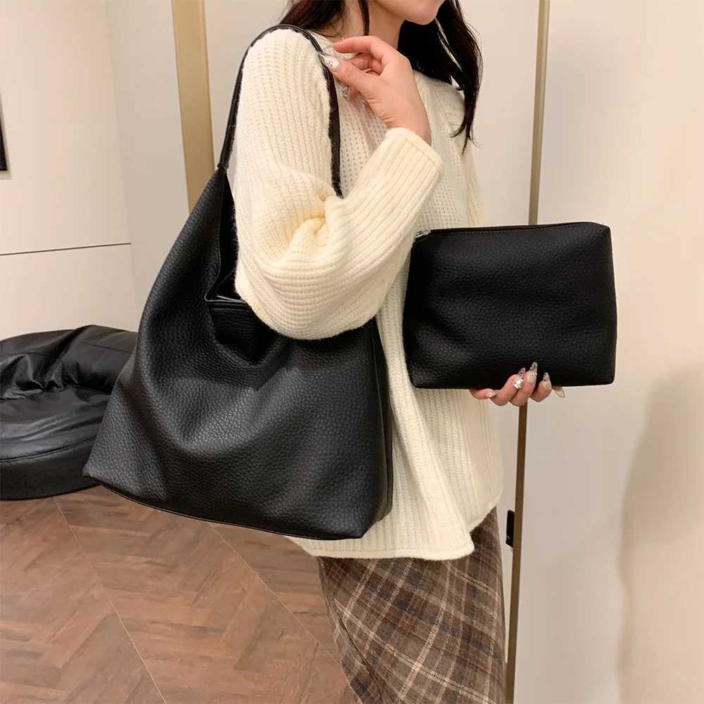 Shoulder Bag for Women Solid Color Slouchy Hobo Bag PU Leather Large Capacity Handbag Trendy for Work TravelXJ250512