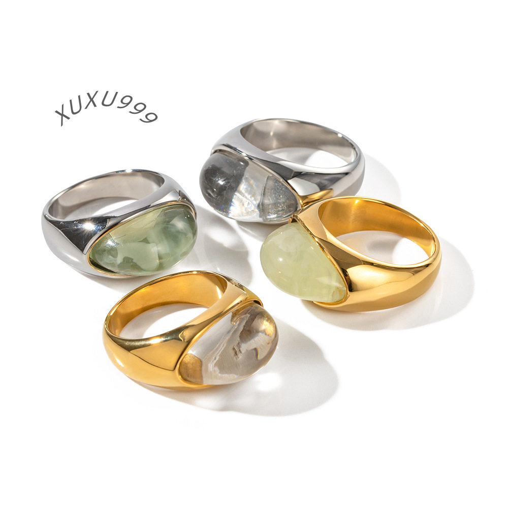 Stainless Steel Ring 18k Gold Plated Ring Jewelry Women Rings Jewelry Women