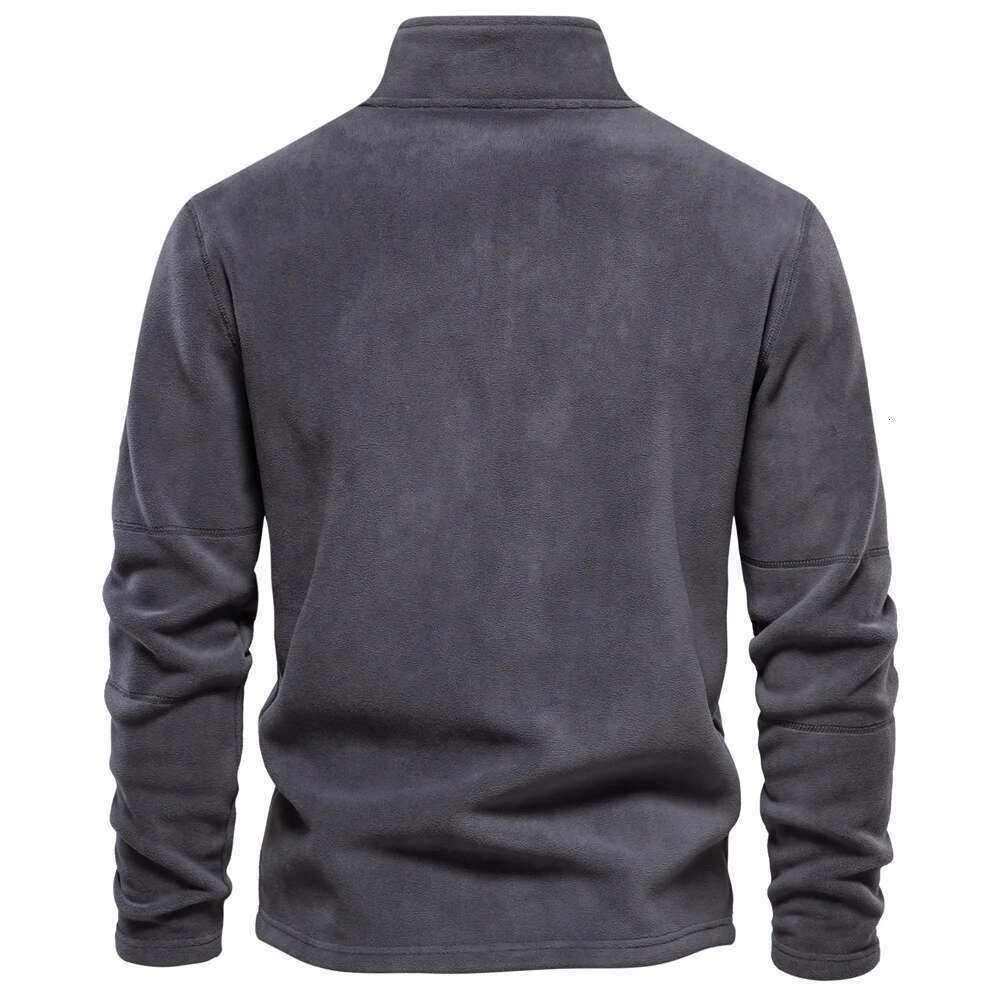 AIOPESON Brand Quality Thicken Warm Fleece For Men Zipper Neck Pullover Men's Sweatshirt Soft Shell Mens Jacket-250512