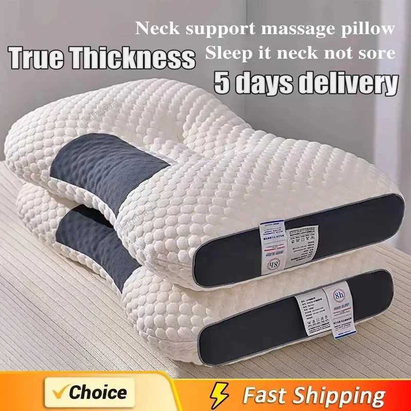 Cervical Orthopedic Neck Pillow Help Sleep And Protect The Neck Pillow Household Soybean Fiber SPA Massage Pillow For SleepingW250512