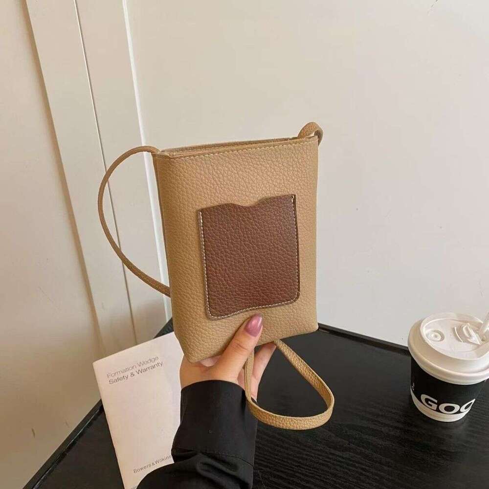 Mini New Style Small and Versatile Texture Single Shoulder Litchi Phone Fashion Crossbody Bag