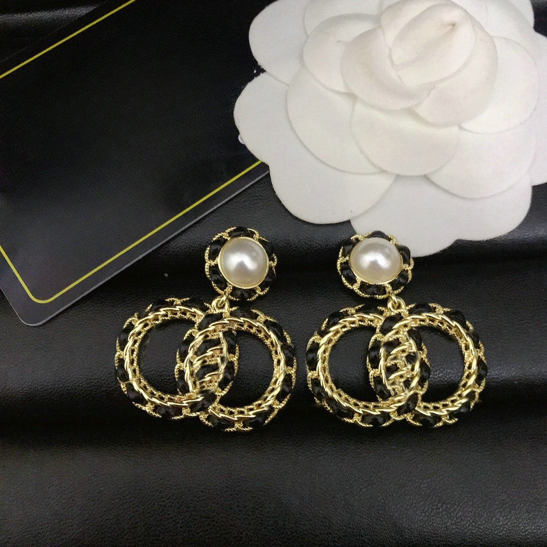 Hoop Brand Letter Dangle Earrings Designer Jewelry Women Wedding Party Gift Accessories