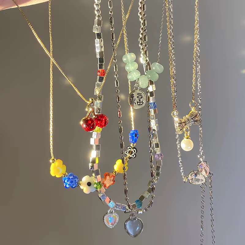 2025 New Fashion Brass Elegant Multi Style Women's Gold Necklace