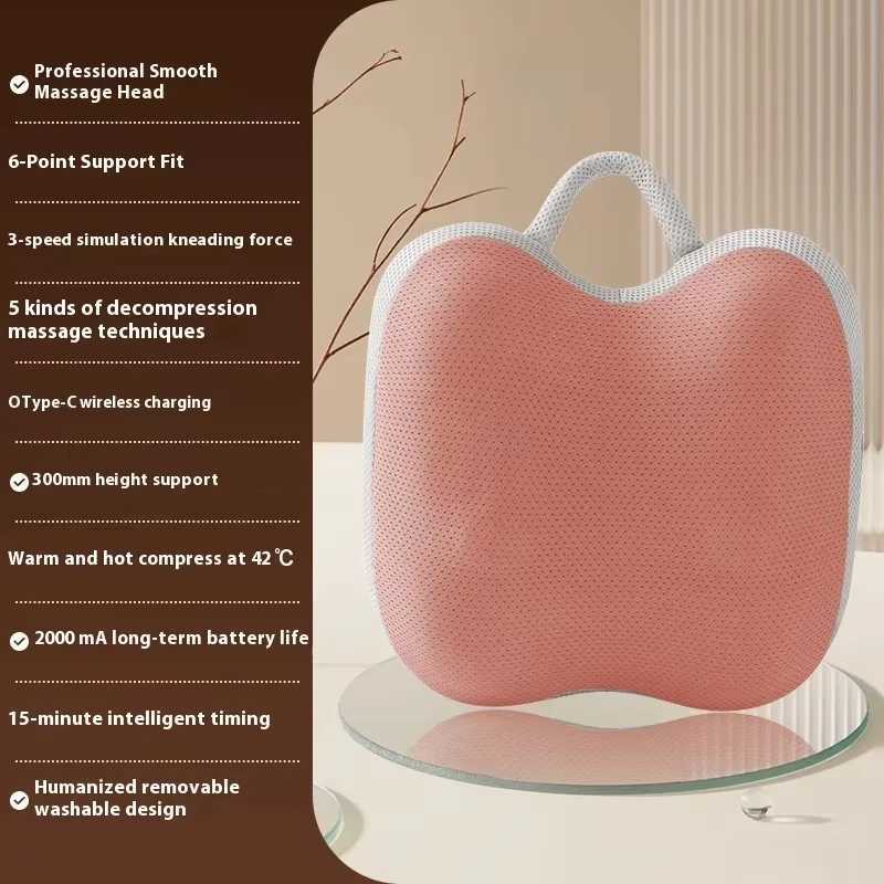 Hot Cervical Vertebra Massager Neck And Shoulder Waist And Back Legs Massage Pillow Car And Home Use Multi Functional ElectricW250512