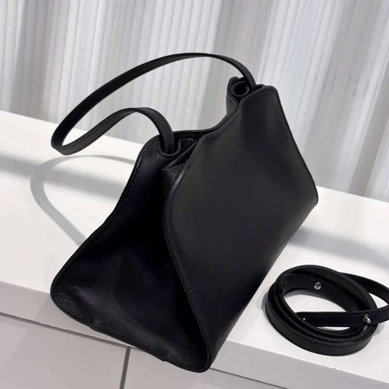 VOAETEC 2025 Summer High Quality First Cowhide Minimalist Underarm Commuting Temperament Tote Handbag Messenger Bag Women