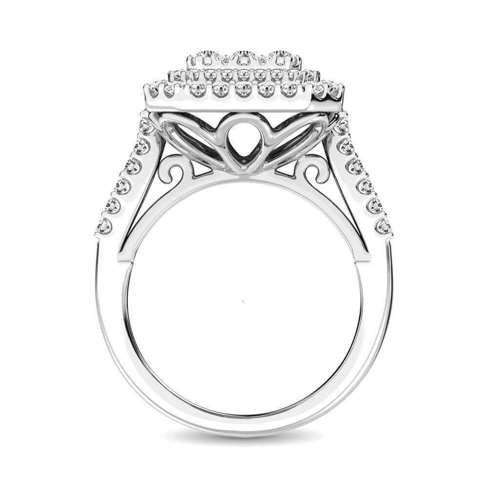 High Quality Women Engagement Ring Custom 925 Silver 10K 14K Solid Gold Moissanite Diamond Baguette Finger Ring Fine Jewelry