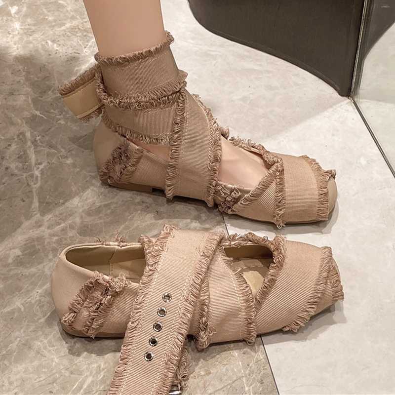 Flats Women Ballet Dance Shoes Designer Cozy Dress Womans Sandals Summer 2025 Fashion Brand Elegant Classic Womens Shoes M250512