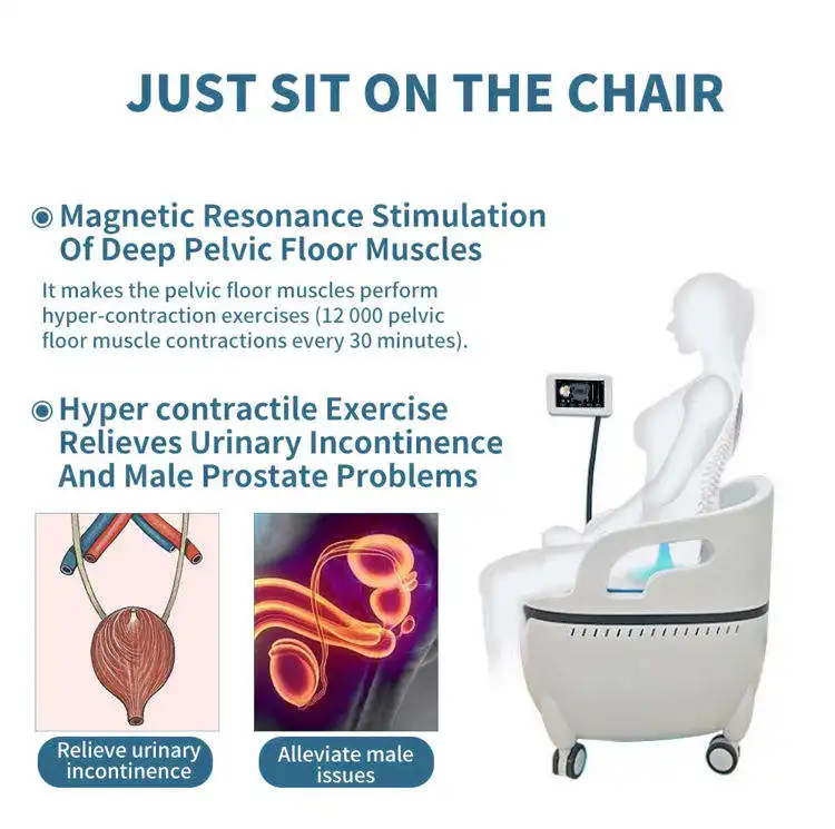 New Pelvic Floor Muscle Training Stimulator Ems Chair Slimming Postpartum Repair Muscle Recovery Chair EMS Pelvic Floor Chair