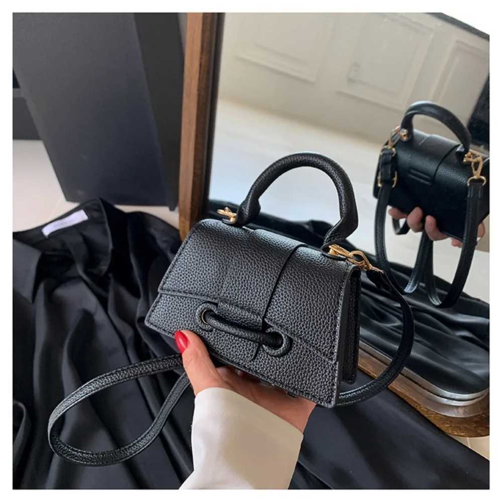 Solid Color PU Leather Bag Fashion PU Hand Carry Small Bag Messenger bag Z250512